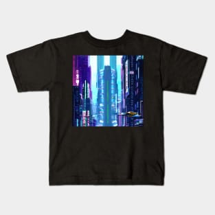 Cyberpunk Street View Kids T-Shirt